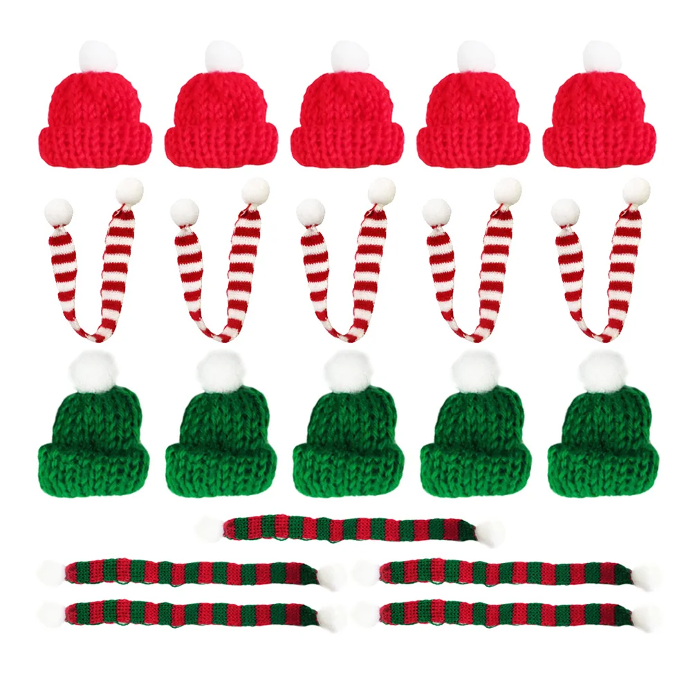 

20 Pcs Mini Beanie Cup Cover Christmas Party Decoration Hats Babies Supplies Chicken