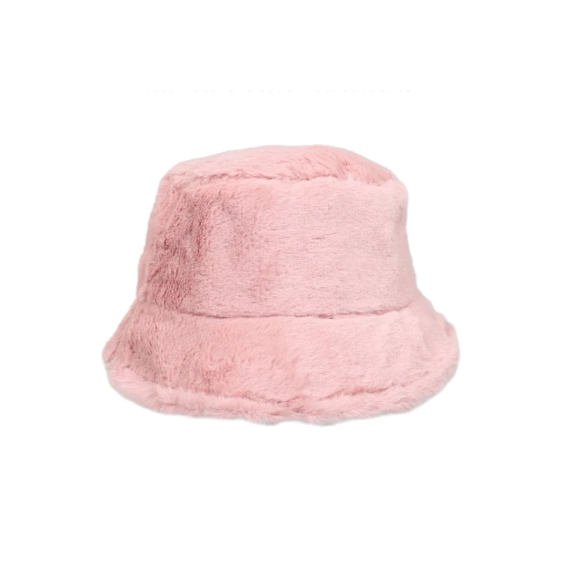 Плюшевые панамы для женщин уличная толстая теплая панама однотонная леопардовая