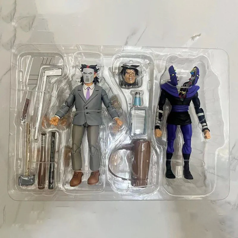Деловой костюм Кейси Джонс и солдат сплит-стоп TMNT Figuras NECA 54394 Фигурка
