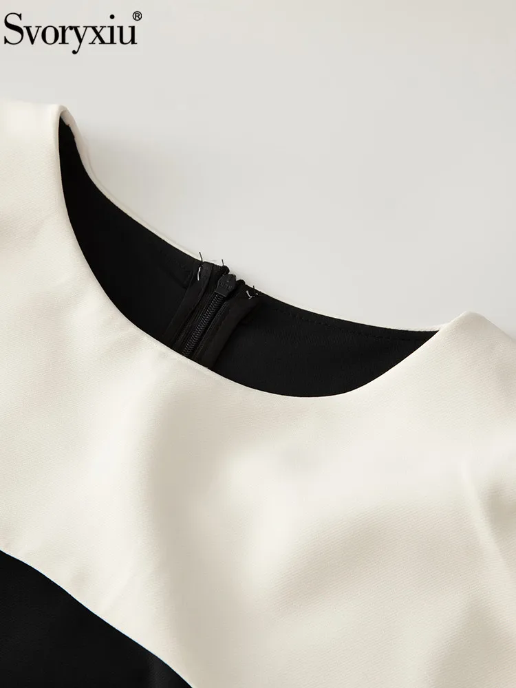 Женский костюм с брюками Svoryxiu разноцветный из топа без рукавов круглым вырезом и