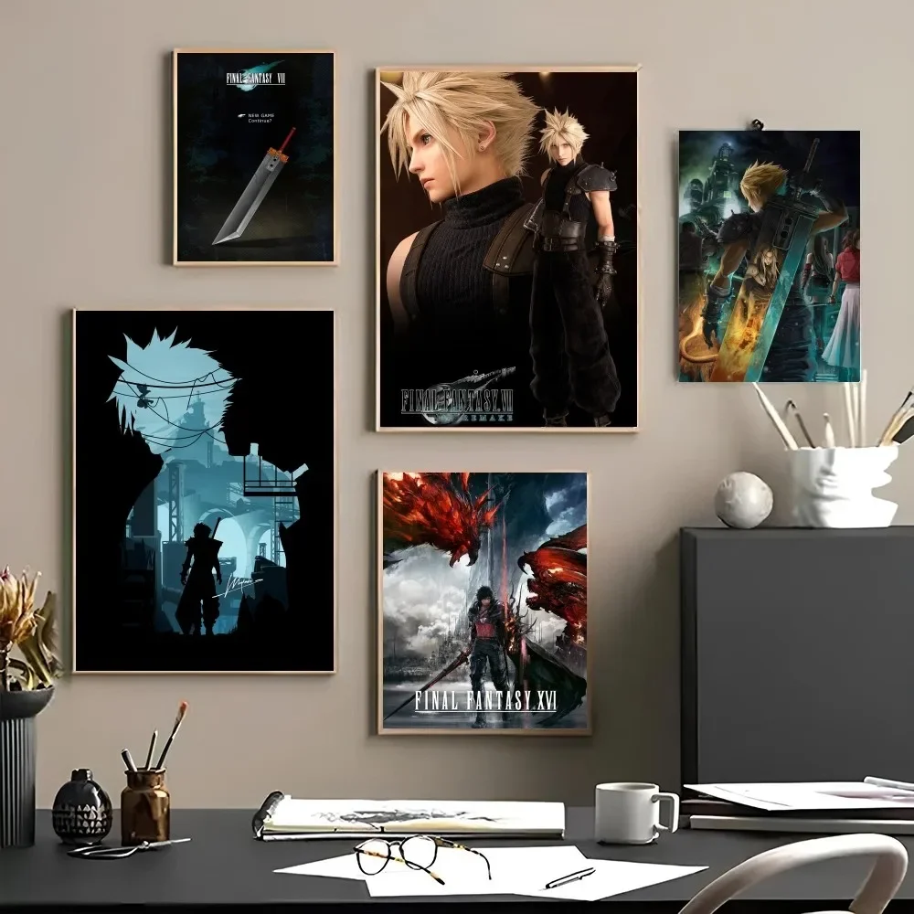 1 шт. популярный постер-наклейка Последняя фантазия VII