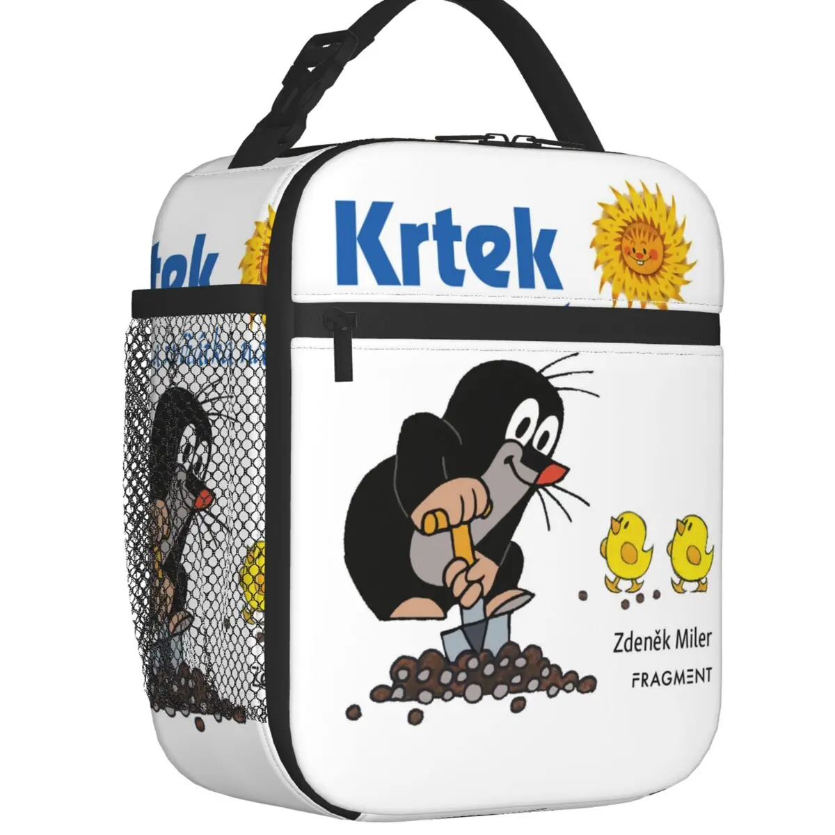 Krtek Little Maulwurf Insulated Lunch Bag for Women Portable Mole Cartoon Comic Cooler Thermal Bento Box Beach Camping Travel
