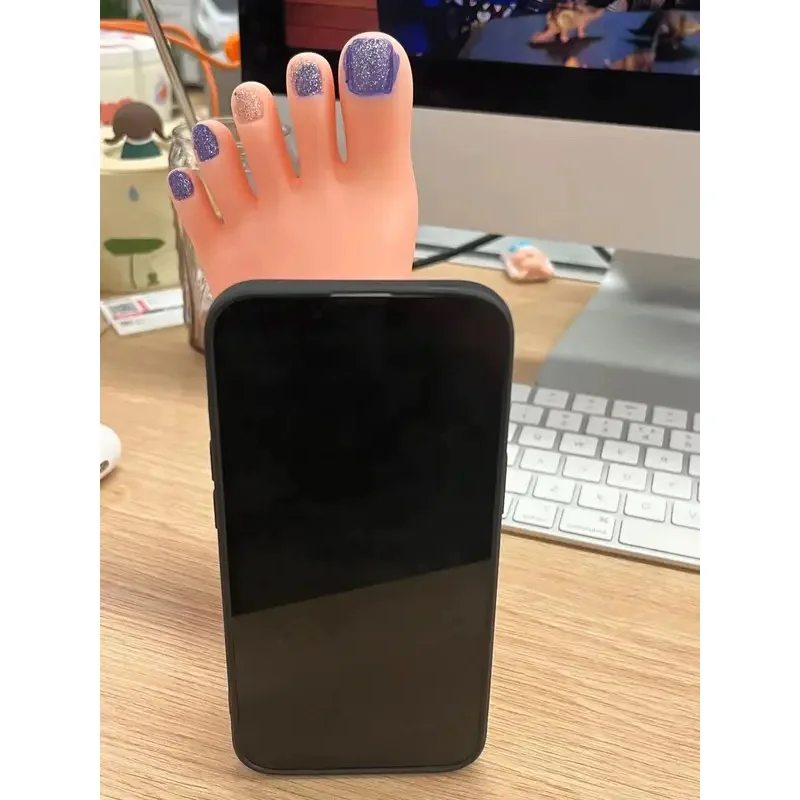 Фото 3D забавный чехол для телефона в форме ноги для iPhone 16, 15, 14, 13, 12, 11 Pro Max, мягкий силиконовый уродливый чехол для телефона, лучшая идея подарка №3