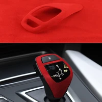 alcantara suede gear shift handle cover performance sticker decals for bmw 3 4 5 series x1 x3 x4 x5 x6 accessories