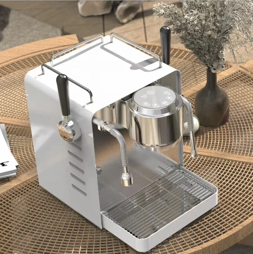 Два насоса два котла кофемашина для эспрессо портативная из нержавеющей стали