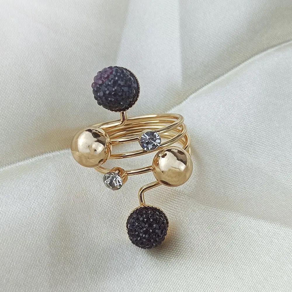 Жемчужный Модный женский шёлковый шарф с зажимом