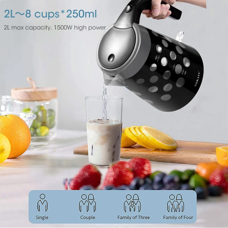 

1.7 Large-capacity Electric Kettle Automatic Power Off Fast Hot Boiling Household Electric Kettle Dormitory Office Equipment