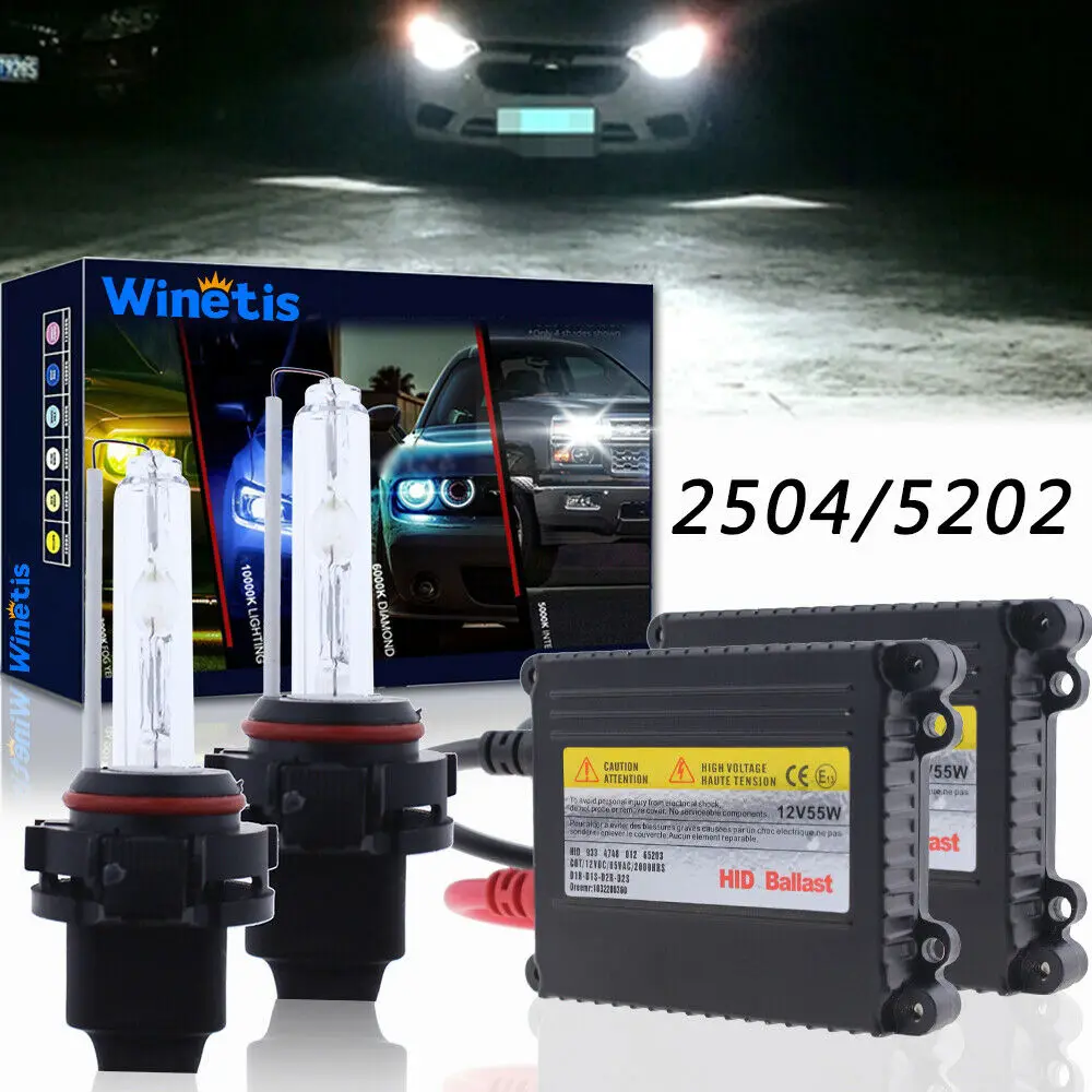 

55W 5202 Hid противотуманная фара для Gmc Sierra 1500 2500 3500 Hd 6000K холодный белый