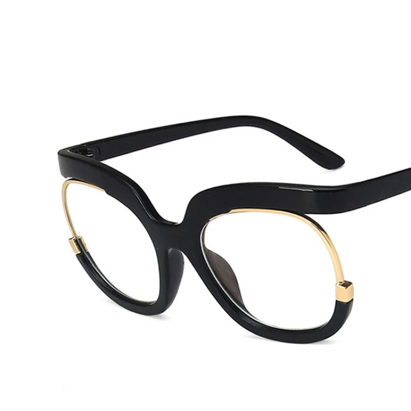 

Clear Blue Ray Blocking Eyeglasses Large Glasses Frame Spectacle Frame for Women 2023 Anti-Blue Light Trend Round Eyeglasses