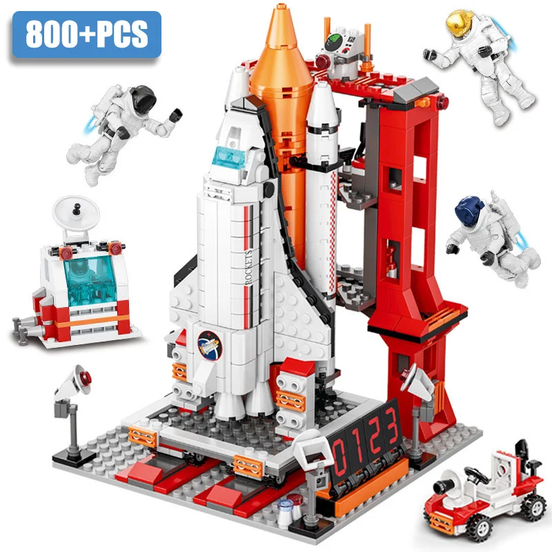 

Конструктор городской аэрокосмический ракетный пусковой центр MOC, строительные блоки, креативное пространство, фигурки космонавта, астрон...