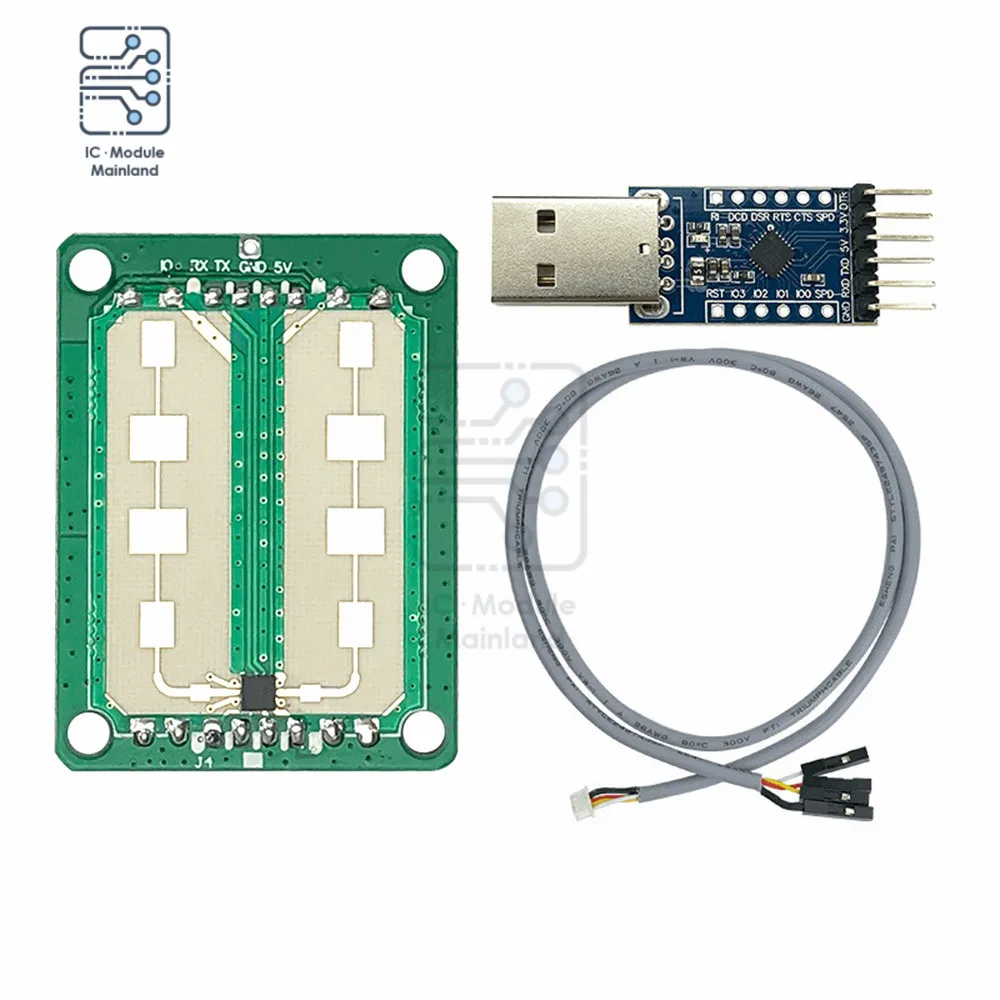 

HLK-LD303 24G Millimetre Wave Ranging Radar Sensor Module Intelligent Motion Sensing TTL Serial Port for Light Control Sensor