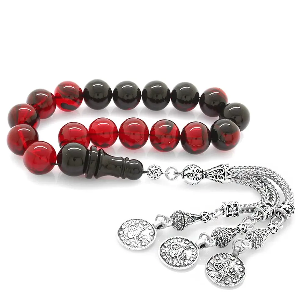 

Nipora затеняющий Металл Mecidiye кисточками завязанный красно-черный огонь Янтарный Efe четки