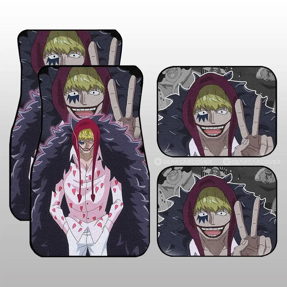 

Donquixote Rosinante Car Floor Mats Custom Anime One Piece Car Accessories