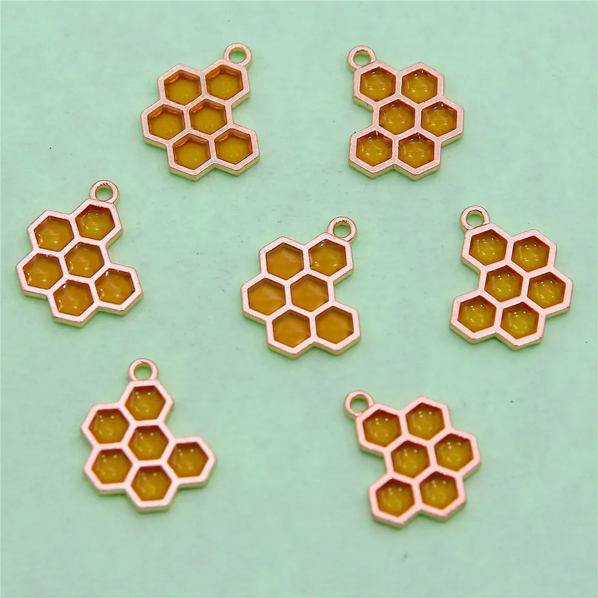 10 шт. 21*17 мм сотовая эмалевая подвеска с Сотами сделай сам серьги ожерелье брелок