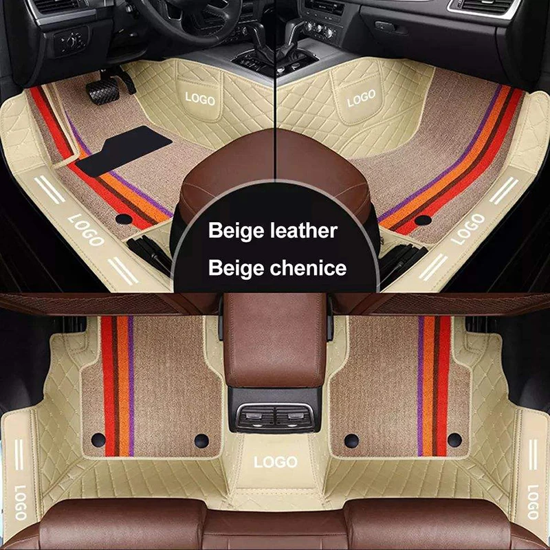 

YOTONWAN Double layer custom car mat 98% car model for Toyota Lada Renault Kia Volkswage Honda BMW BENZ auto accessories