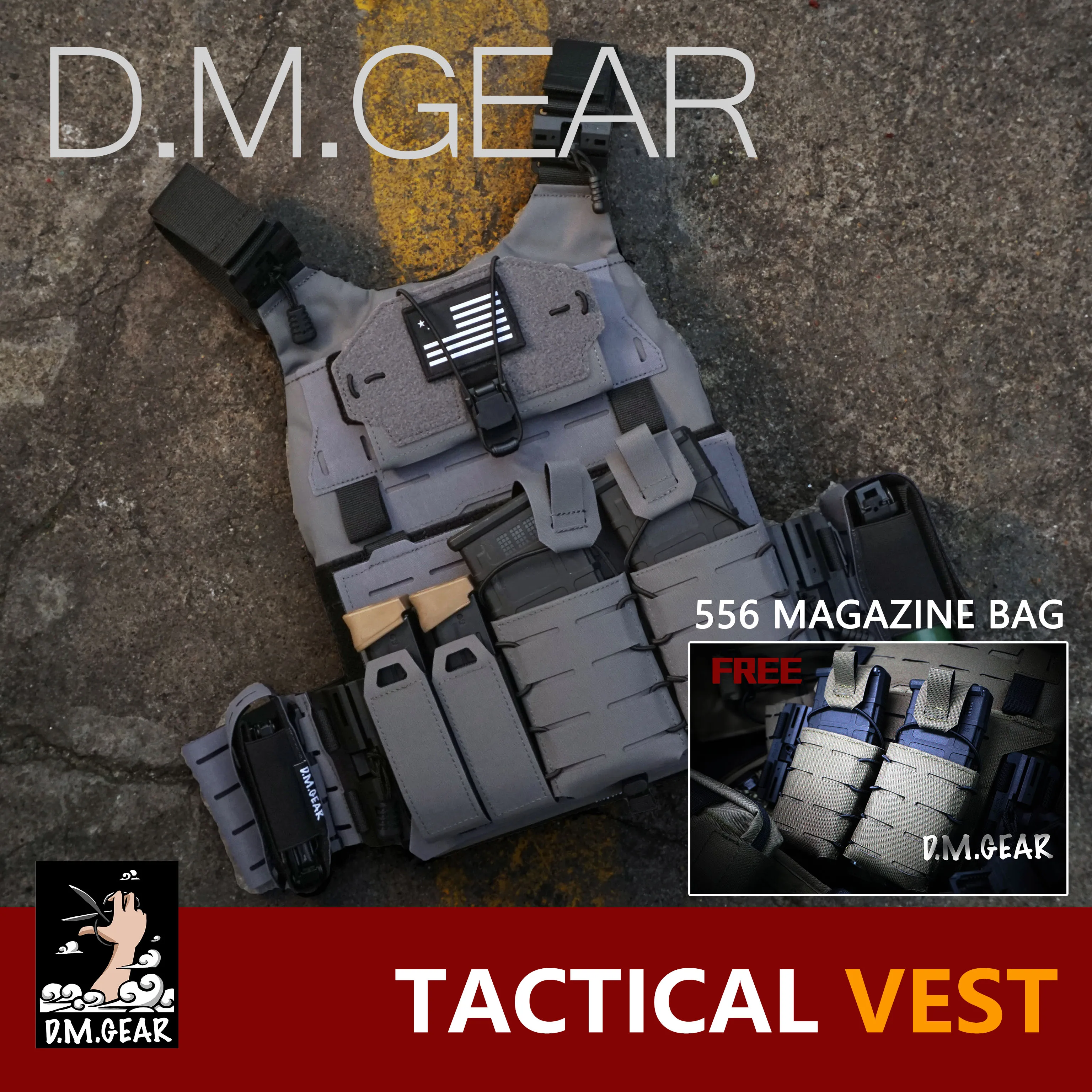 

Жилет DMGear Тактический быстросъемный с магнитной пряжкой для мужчин и женщин