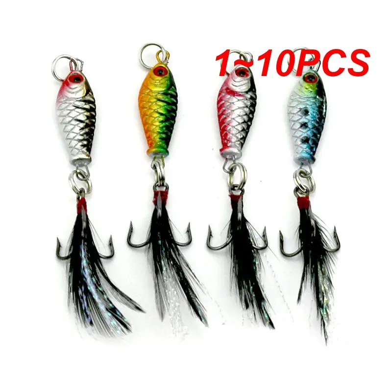 

1 ~ 10 шт., рыболовные приманки в виде гольяна, кренкбейт для окуня, 4 # крючка, снасть, кренкбейт, приманка, инструмент, рыболовные аксессуары