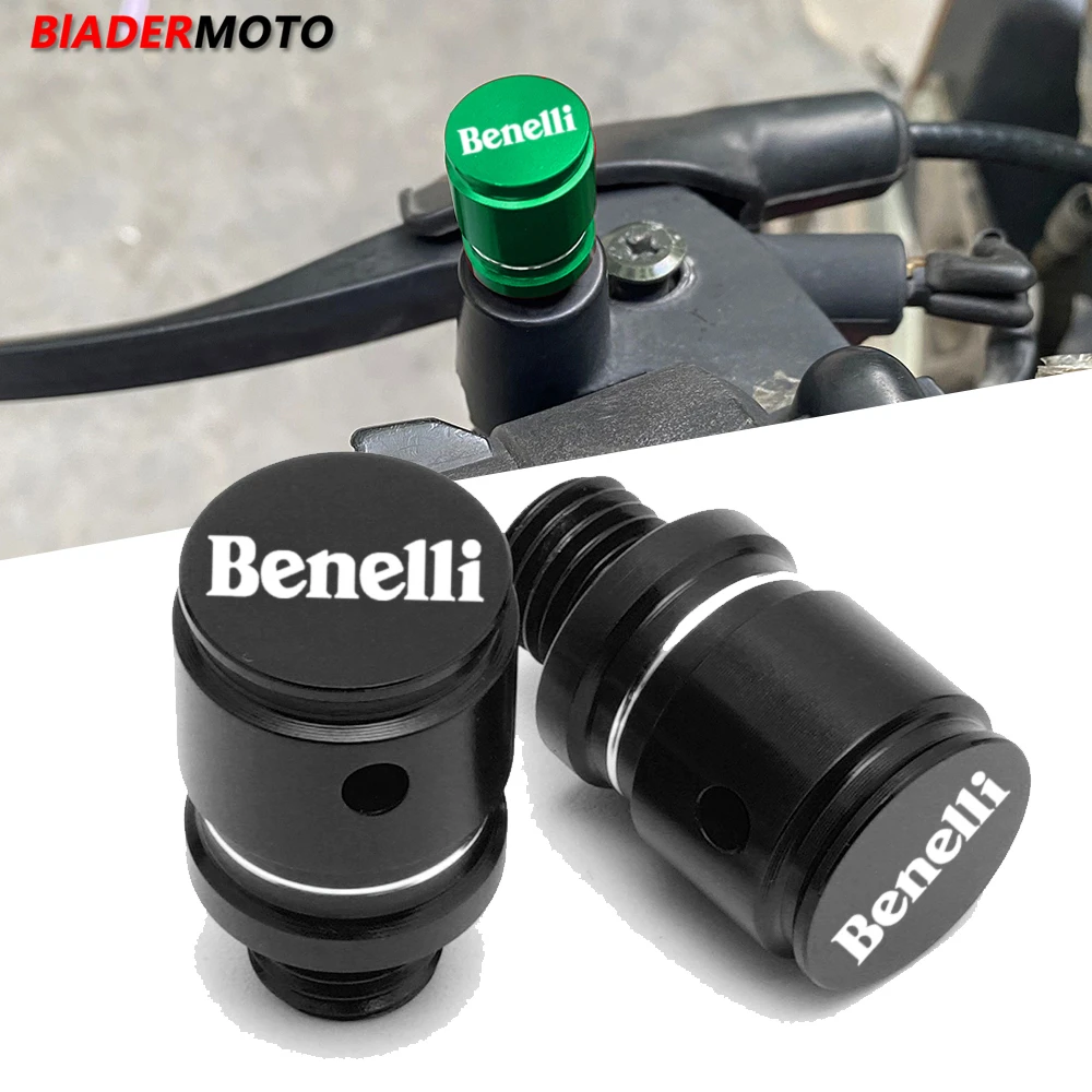 

For Benelli TNT 125 300 600 TRK 502 X 251 Leoncino 500 250 502C 752S Motorcycle CNC M10*1.25 Mirror Hole Plugs Clockwise Screw