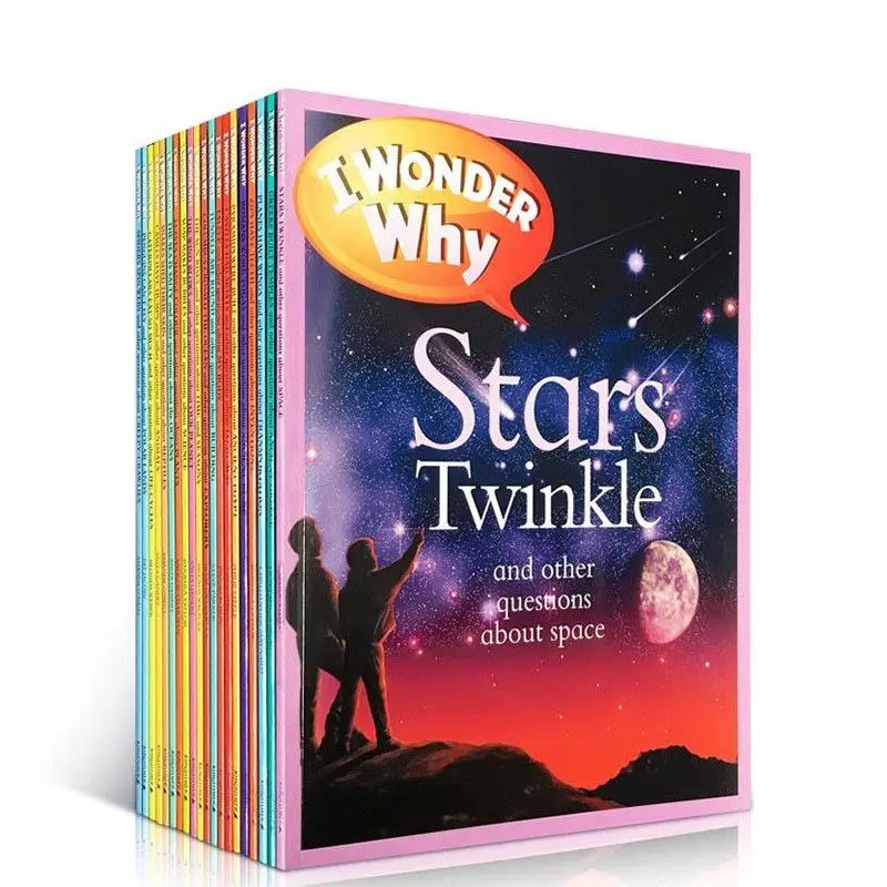 

24 Books/Set I Wonder Why English Reading Book Childrens Encyclopedia Science Story Books