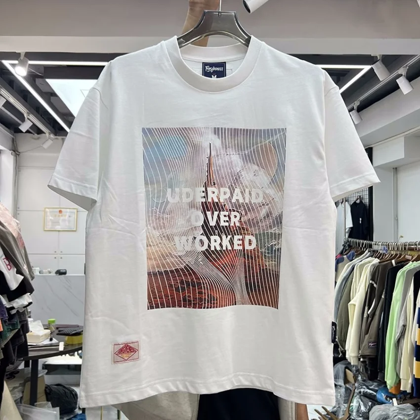 

2023ss Oversized Vintage T-Shirt Men Women Best Quality T Shirt Tops Tee