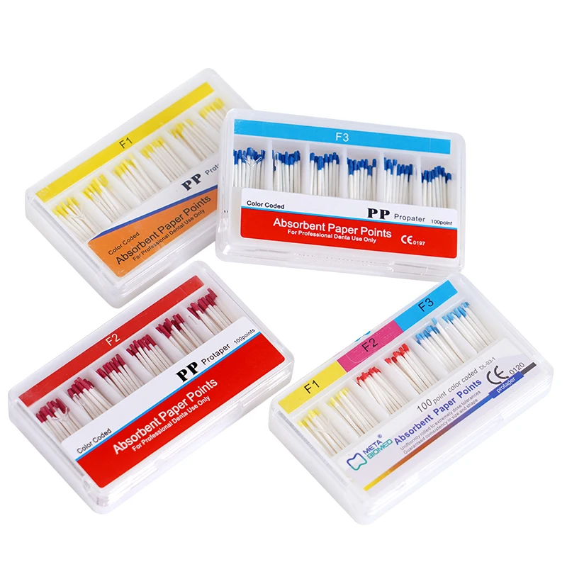 Стоматологические впитывающие бумажные наконечники F1 F2 F3 Эндодонтия Насадки из
