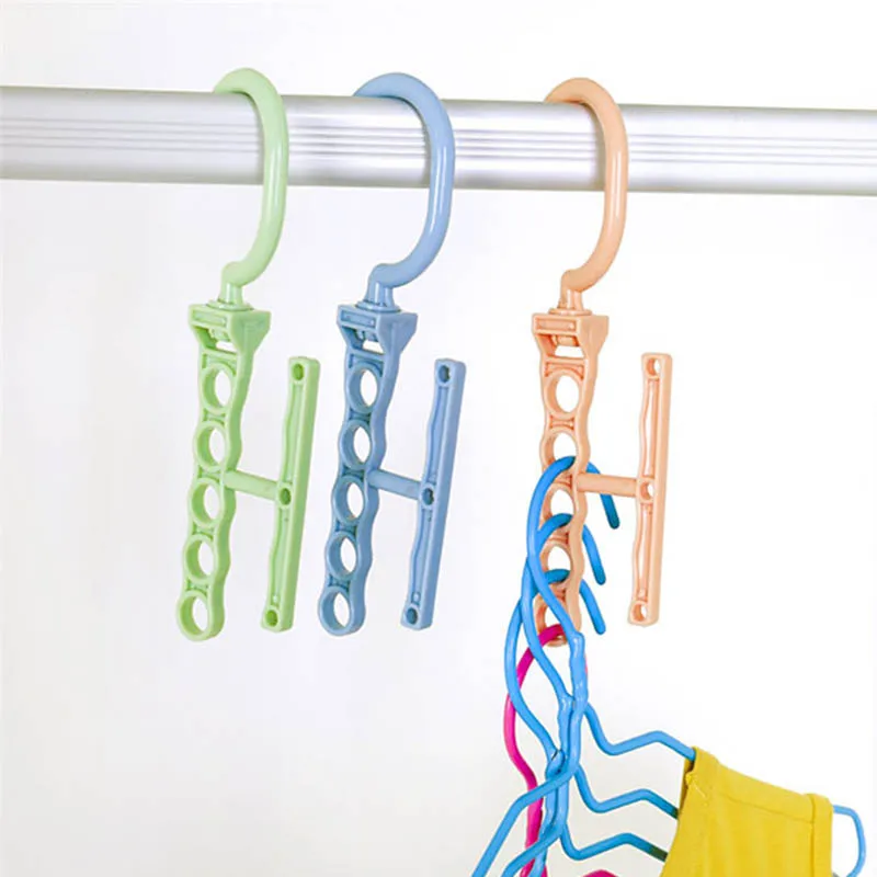 

1 шт. вращающейся ручкой 5-жакет с дырками Вешалки Домашний Органайзер многофункциональная 3 Цвета Экономия пространства Пластик Портативны...