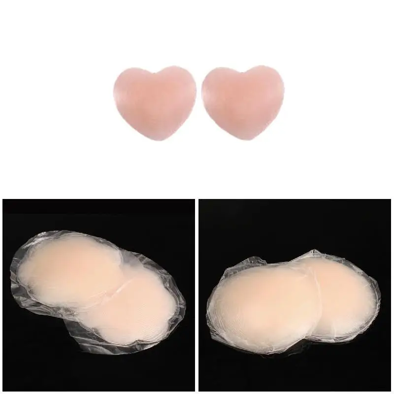 

Reusable Women Breast Petals Lift Nipple Cover Invisible Breast Cover Sexy Backless Strapless Bra Push Up Adhesive Silicone Bra
