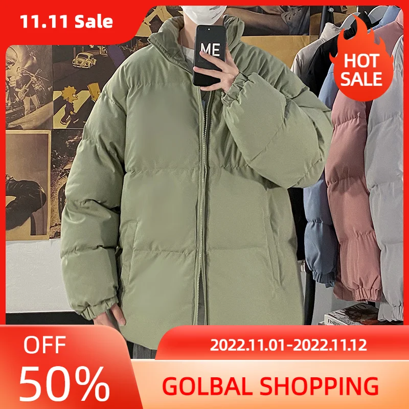 

LUCLESAM модная мужская пуховая куртка 2021 зимняя утепленная пузырьковая куртка мужская уличная одежда парки пальто мужские куртки