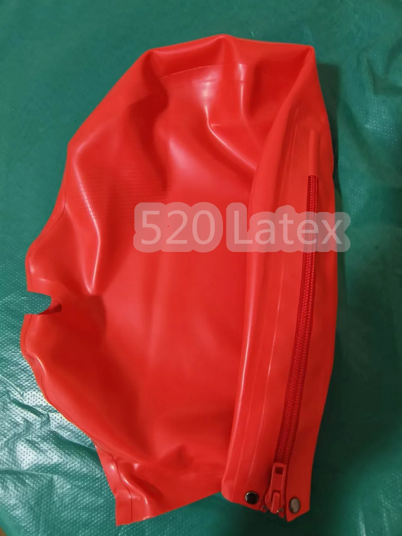 100% латексная маска унисекс с капюшоном латексное боди микрофорацией для глаз и