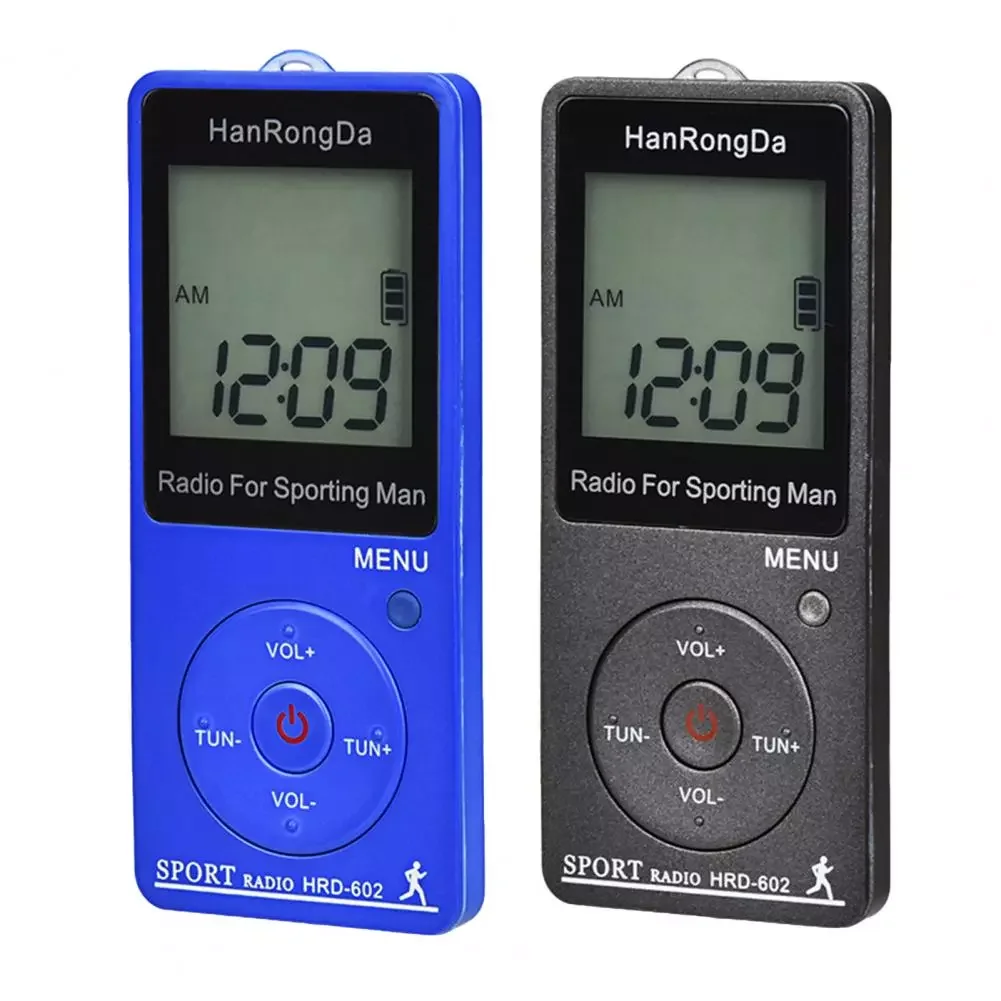 Digital Radio Rechargeable Easy to Operate Pocket Radio LCD Display Mini FM/AM Radio Portable Pocket Radio for Hiking enlarge