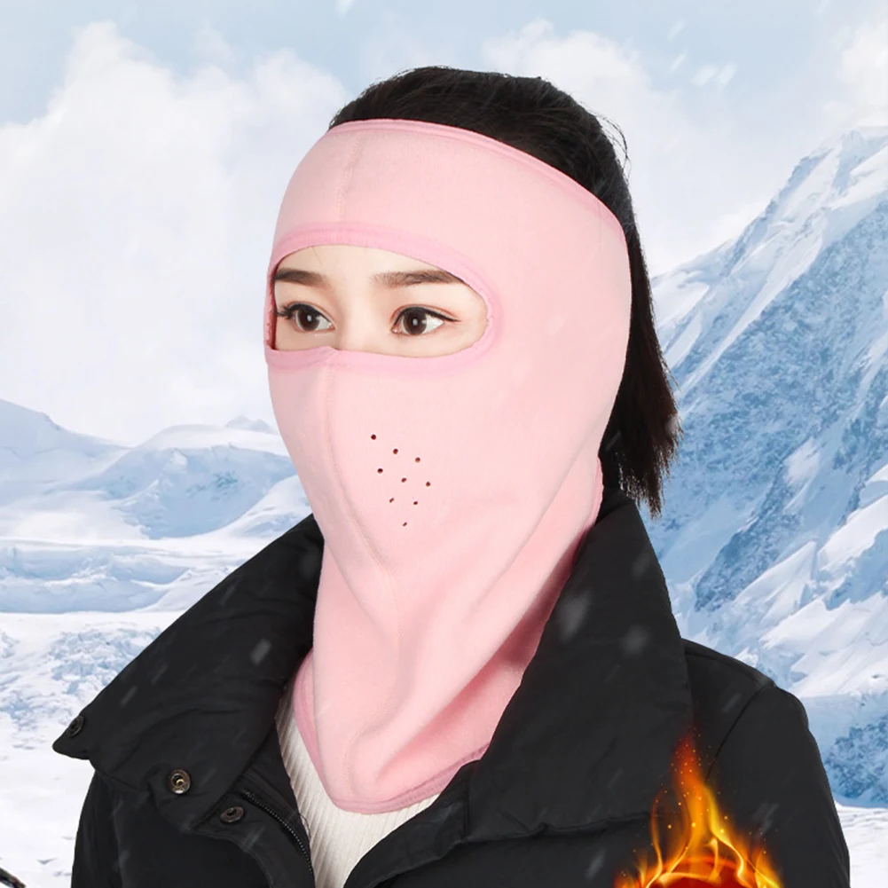 Лыжная маска на все лицо Дышащая велосипедная для лица Термальный флис шеи