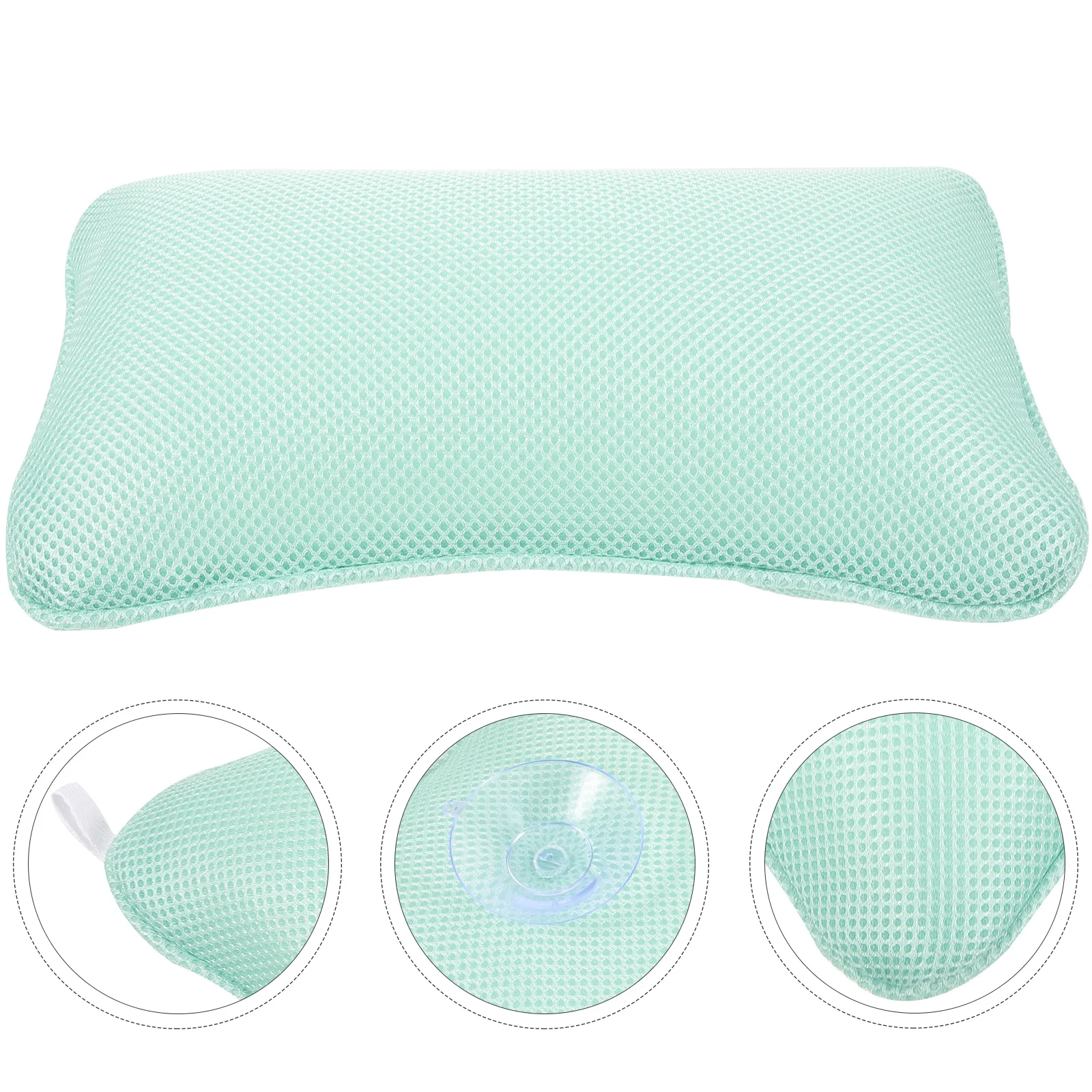 

Fatigue Relief Bathtub Pillow Neck Pillows Supple Net Headrest Soaking Tube Silica Gel Home Spa Bathroom
