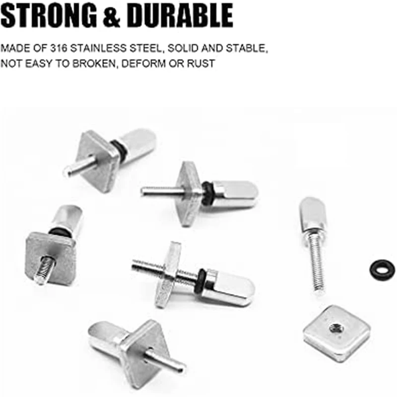 6 шт. Детские винты для серфинга без инструмента из нержавеющей стали