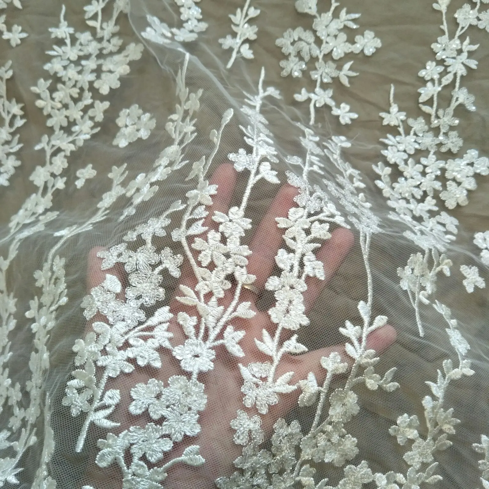 

Маленькое свадебное платье с цветочным узором, кружевное платье для невесты, ширина 130 см, кружевное платье, продажа по ярду