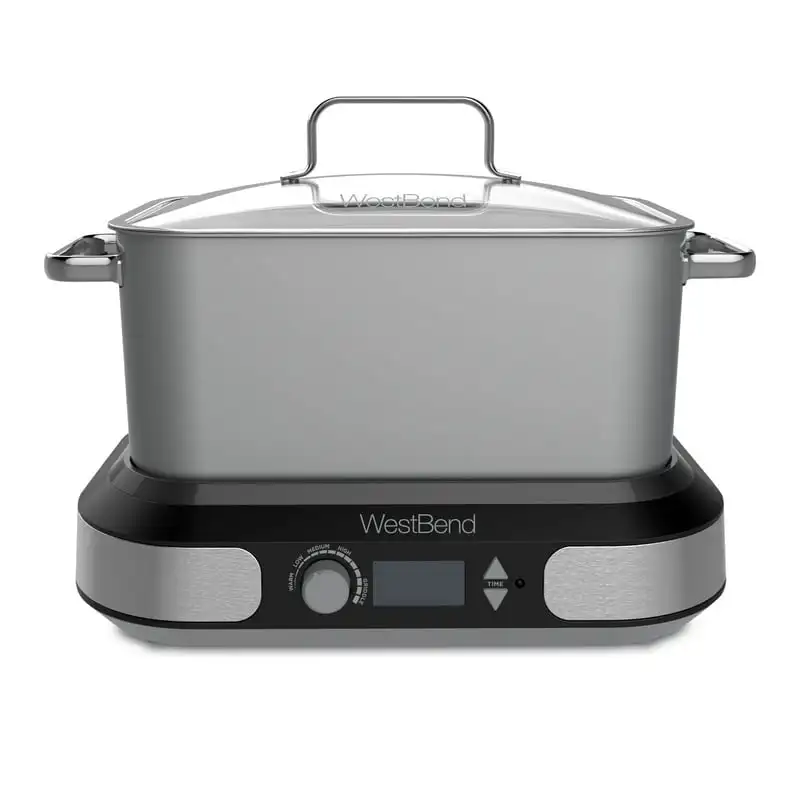 

Deluxe Versatility Slow Cooker with Digital Controls, 6 Qt Capacity, in Silver (87966)