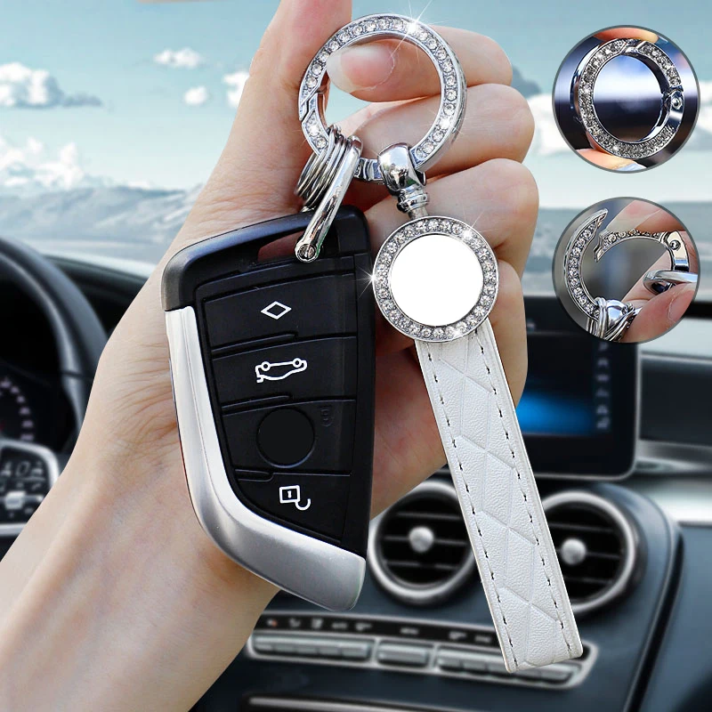 Брелок для ключей Автомобильный Алмазный Кожаный чехол BYD Tang F3 E6 Atto 3 Yuan Plus Song Max F0 G3