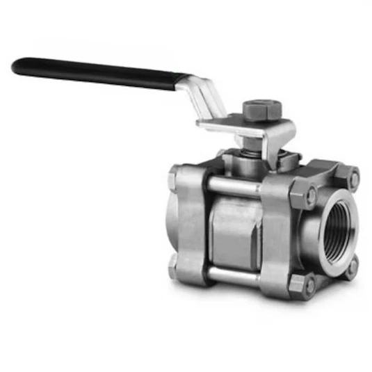 SS-63TF8 Шаровой кран из 3 частей нержавеющей стали серии 60 1/2 дюйма. Сиденье ПТФЭ с