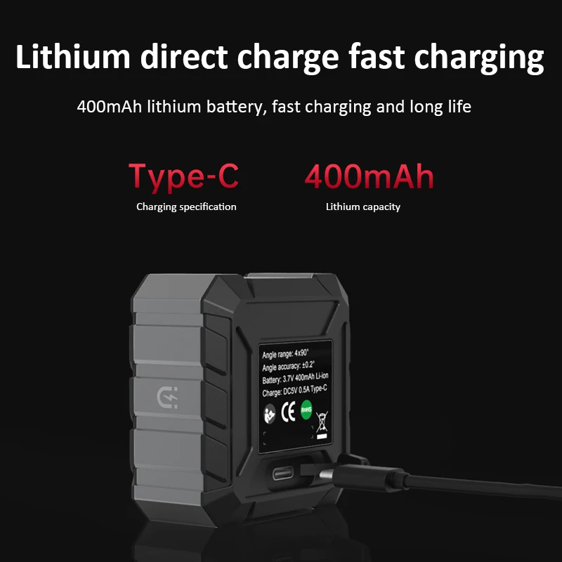 SW-101A Цифровой инклинометр 4-сторонний магнитный 4x90 ° Измерение угла наклона