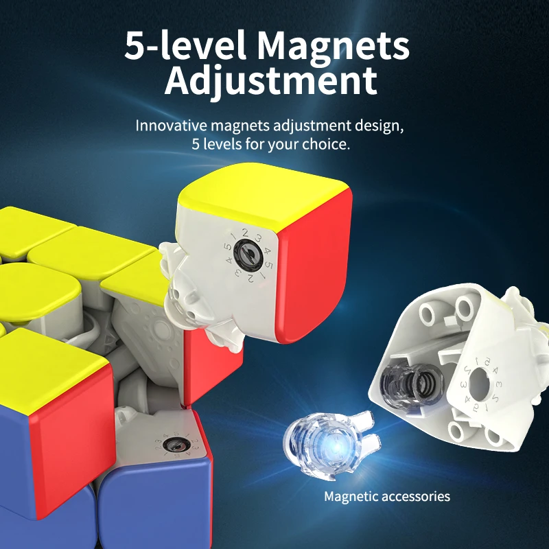 [Picube] MoYu Weilong WRM 2021 3x3x3 Магнитный магический куб WCA записывающие наклейки магниты