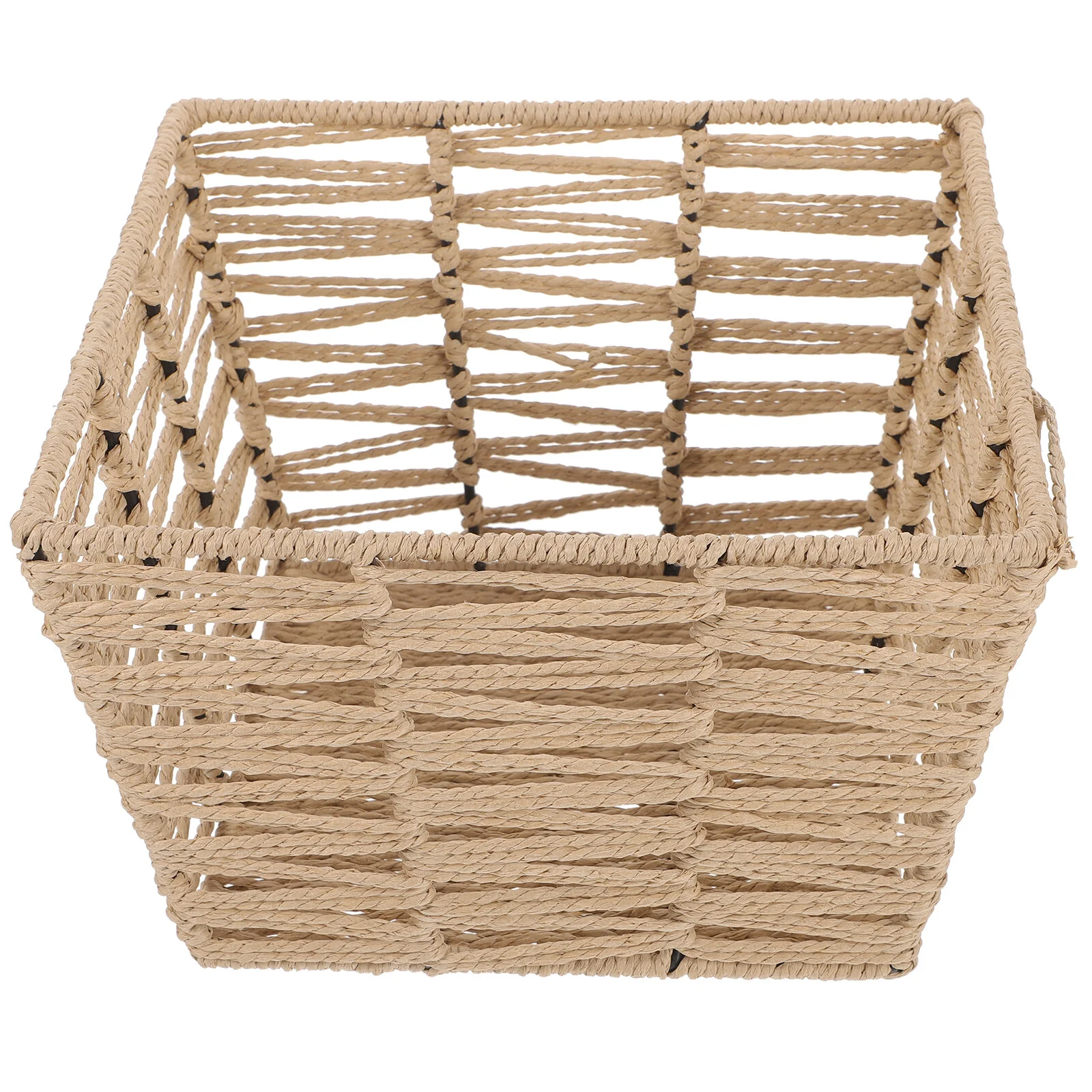 

Handwoven Trash Basket Accessories Room Can Wicker Convenient Waste For Kitchen Bucket Storage Office Multifunction Bathroom