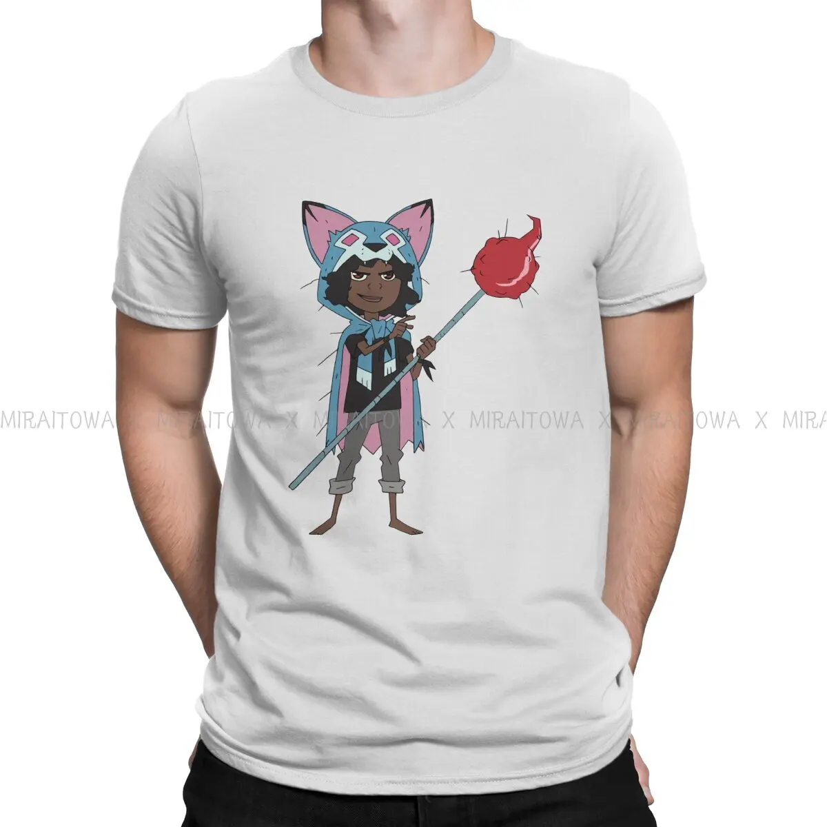 

Wolf TShirt For Men Kipo and the Age of Wonderbeasts TV Tops Fashion T Shirt Comfortable Print Fluffy Creative Gift