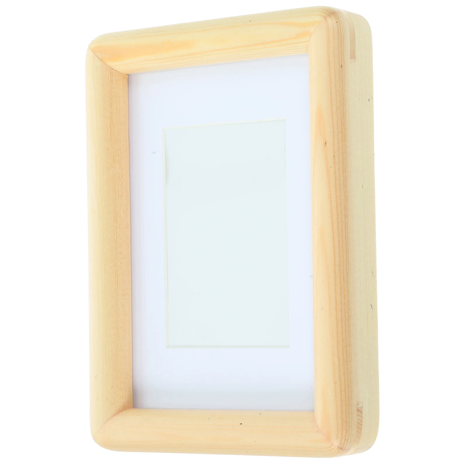 

Wood Picture Frame Round Corner Photo Frame Tabletop Picture Display Frame