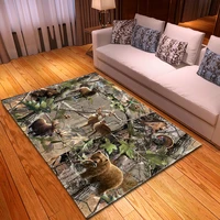 deer bear print home living room area rug large 3d carpet kids bedroom rug kitchen floor mat memory foam anti skid doormat