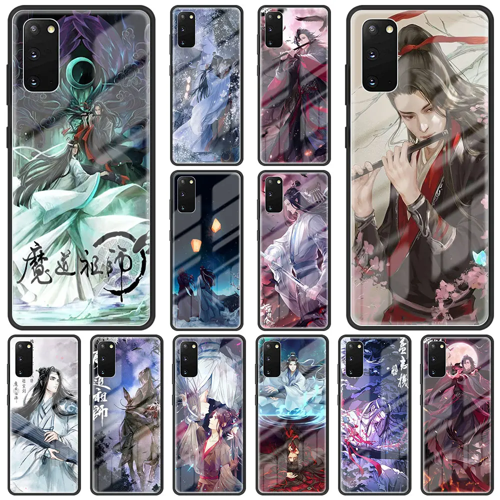 

Mo Dao Zu Shi Xiao Zhan Tempered Glass Case For Samsung Galaxy S22 Ultra S21 Plus S20 FE 5G S10 Lite Hard Case For S9 S8+ Fundas