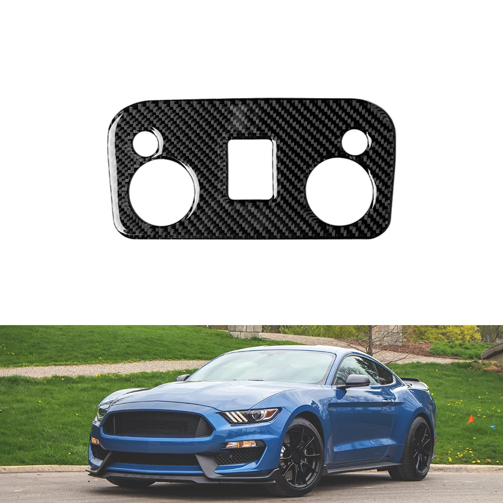 

Высококачественный чехол из настоящего углеродного волокна для Ford Mustang 2015-2019, аксессуары для отделки, износостойкие, не обесцвечиваются, не ...