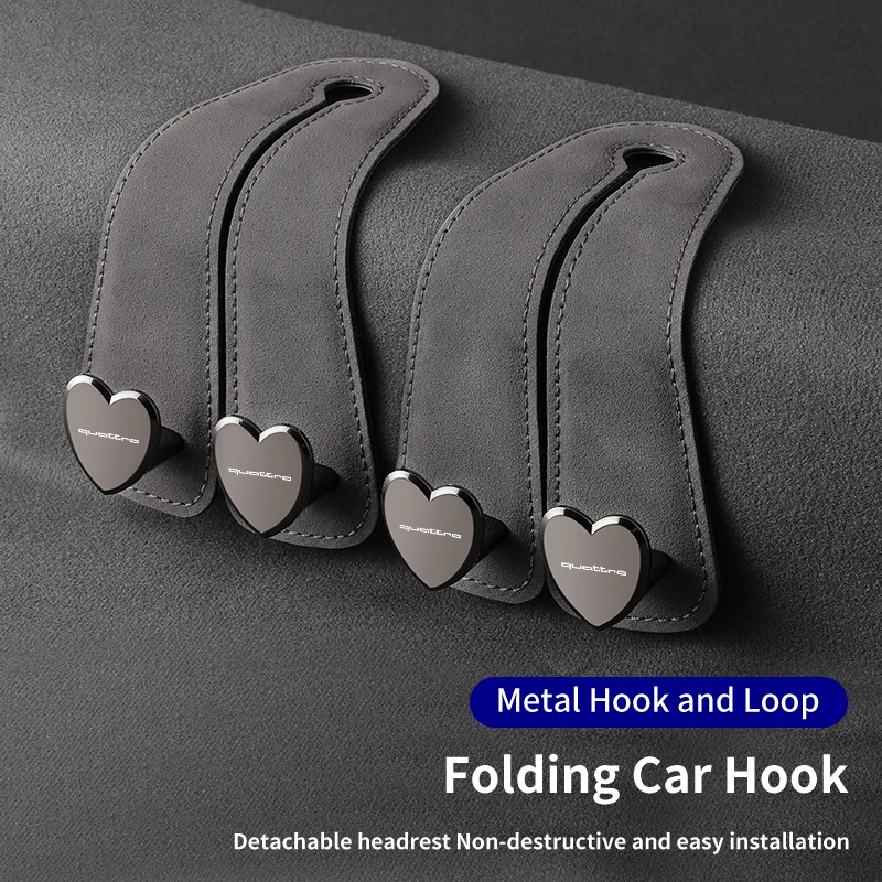 Меховые автомобильные аксессуары на спинку сиденья с двойными крючками для Audi