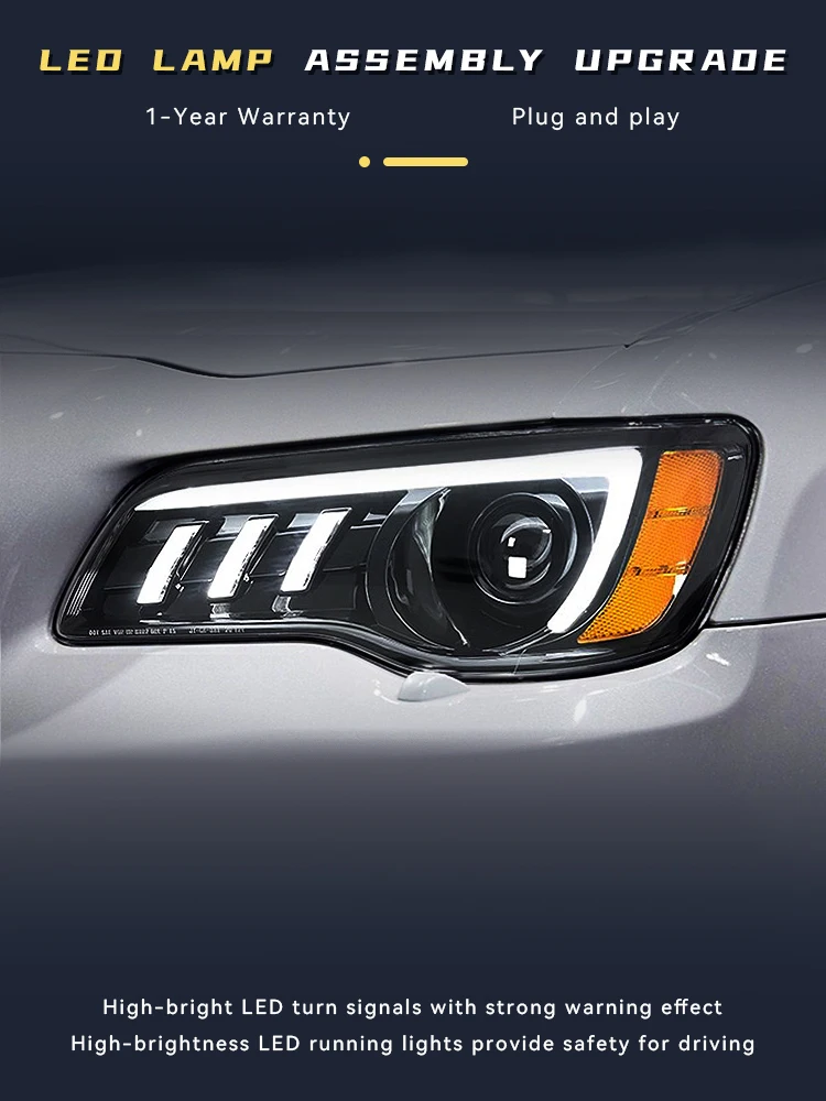 Автомобильные аксессуары для Chrysler 300C 2011-2017 передняя зеркальная фара улучшенный