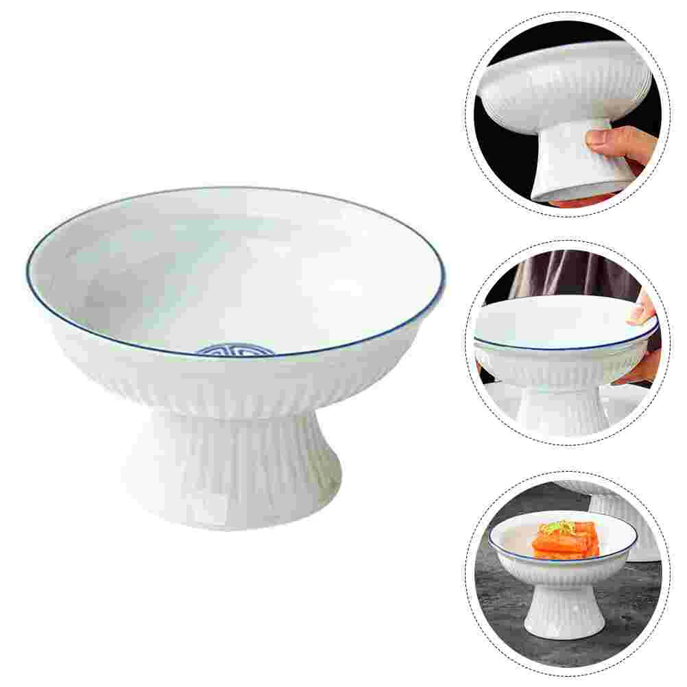 

Multi-purpose Food Storage Bowl Ceramic Cake Storage Bowl Party Supply