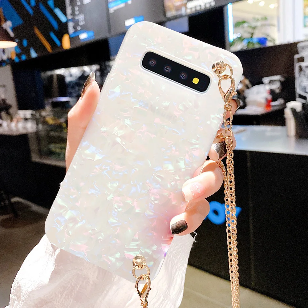 Мягкий чехол для телефона Samsung Galaxy S20 + Ultra S8 S9 S10 plus оболочка Note10 ремешок шнур