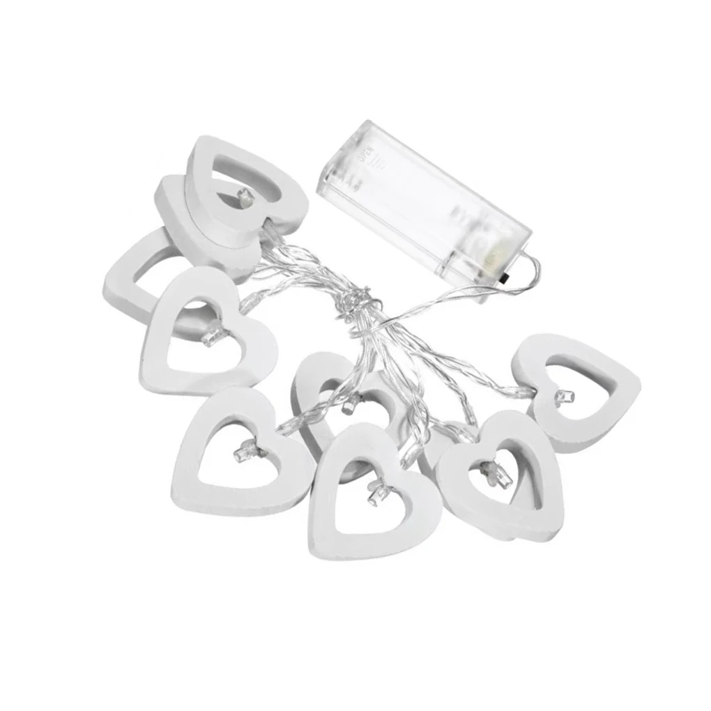 

Гирлянда деревянсветильник в форме сердца, водонепроницаемая, IP42